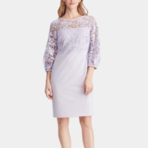 lauren ralph lauren lace sheath dress